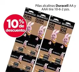 Zorro Duracell pilas alcalinas AA y AAA oferta