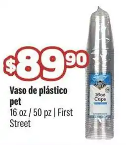 Smart & Final First Street Vaso de plástico pet oferta
