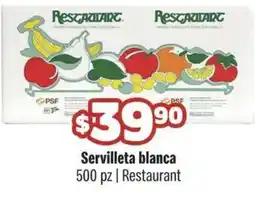 Smart & Final Restaurante Servilleta blanca oferta
