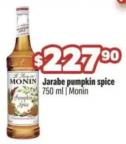 Smart & Final Monin jarabe pumpkin spice oferta