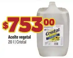 Smart & Final Cristal aceite vegetal oferta