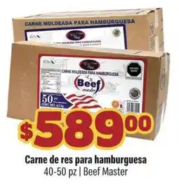Smart & Final Beef Master carne de res para hamburguesa oferta