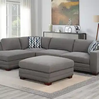 Costco Ontai, Seccional De Tela Color Gris, Penelope oferta