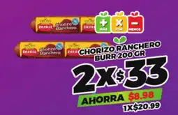 Merco Burr chorizo ranchero oferta