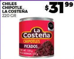 Merco La Costeña chiles chipotle picados oferta