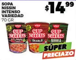 Merco Nissin cup noodles oferta