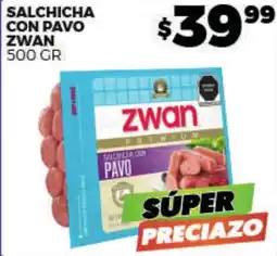 Merco Zwan salchicha con pavo oferta