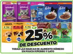 Merco Todas las marcas de alimento húmedo en pouch p/perro y gato oferta