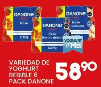 Danone yoghurt bebible 6 pack