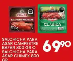 Alsuper Bafar salchicha para asar campestre clásica oferta
