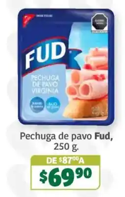 Soriana Súper Fud pechuga de pavo virginia oferta