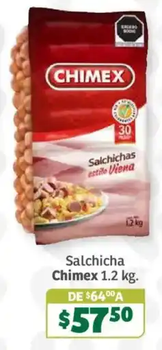 Soriana Súper Chimex Salchichas estilo Viena oferta
