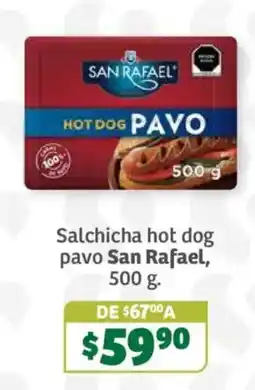 Soriana Súper San Rafael hot dog pavo oferta