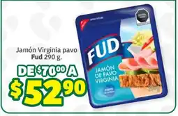 Soriana Súper Fud jamón de pavo virginia oferta