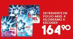 Alsuper detergente en polvo ariel 4 kilogramo a escoger oferta