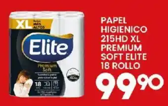 Elite papel higienico 215hd xl premium soft elite