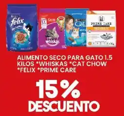 Alsuper whiskas cat chow felix prime care oferta