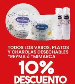 Alsuper Mimarca todos los vasos platos y charolas desechables oferta