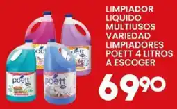 Alsuper poett limpiador liquido multiusos variedad limpiadores oferta