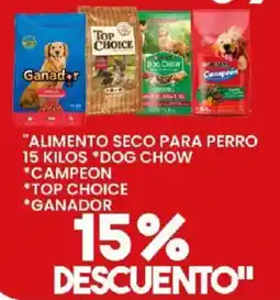 Alsuper dog chow campeon top choice ganador oferta