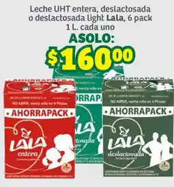 Soriana Súper Lala leche UHT entera, deslactosada o deslactosada light oferta