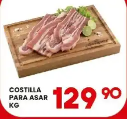 Alsuper Costilla para asar oferta