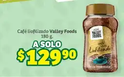 Soriana Súper Valley Foods café liofilizado oferta