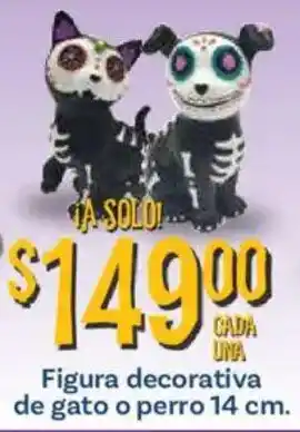 Figura decorativa de gato o perro