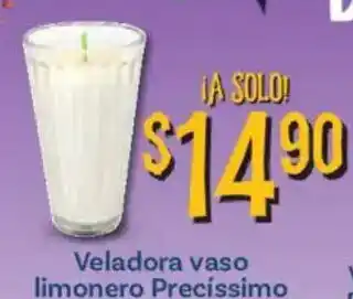Veladora vaso limonero Precissimo