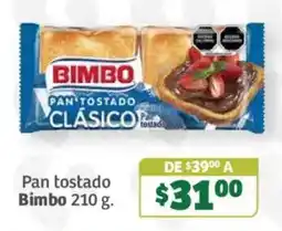 Soriana Súper Bimbo pan tostado clasico oferta