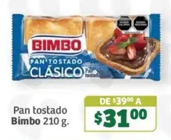 Bimbo pan tostado clasico