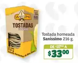Soriana Súper Saníssimo Tostadas Horneadas oferta
