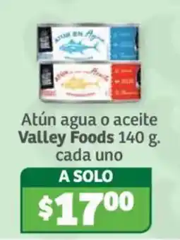 Soriana Súper Valley Foods Atún agua o aceite oferta