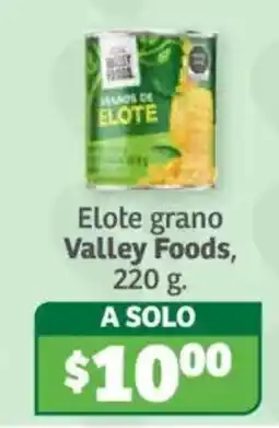 Soriana Súper Valley Foods elote grano oferta