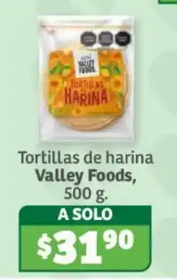Soriana Súper Valley Foods tortillas de harina oferta
