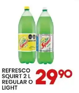 Alsuper Squirt refresco 2 l regular o light oferta