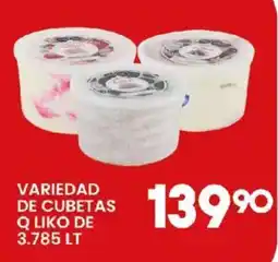 Alsuper Variedad de cubetas oferta