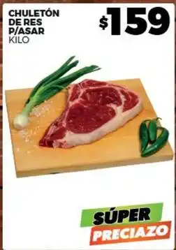 Merco Chuleton de res p/asar oferta