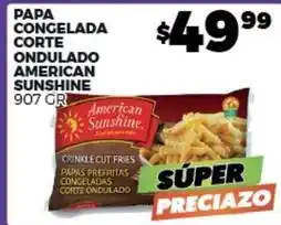 Merco American sunshine - papa congelada corte ondulado oferta
