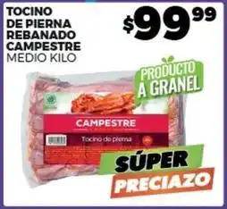 Merco Campestre - tocino de pierna rebanado oferta
