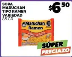 Merco Maruchan - sopa tipo ramen oferta