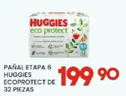 Alsuper Huggies pañal etapa 6 ecoprotect oferta