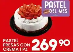 Alsuper Pastel fresas con crema oferta