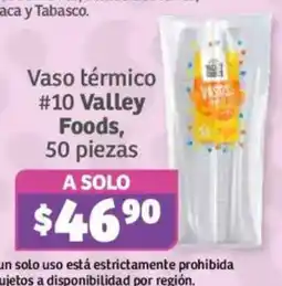 Soriana Súper Valley Foods Vaso térmico #10 oferta