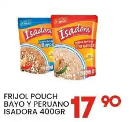 Alsuper Isadora frijol pouch bayo y peruano oferta