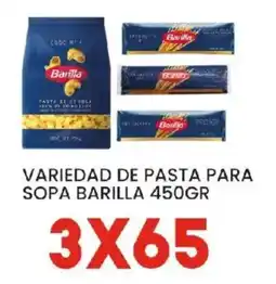 Alsuper Barilla variedad de pasta para sopa oferta