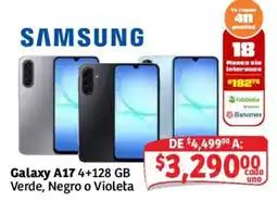 Soriana Mercado Samsung Galaxy A17 4+128 GB oferta