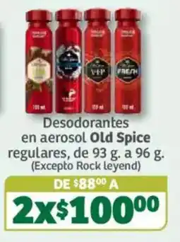 Soriana Súper Old Spice desodorantes en aerosol regulares oferta