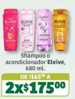 Soriana Súper Elvive shampoo o acondicionador oferta