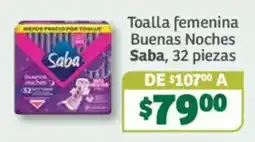 Soriana Súper Saba Toalla femenina Buenas Noches oferta